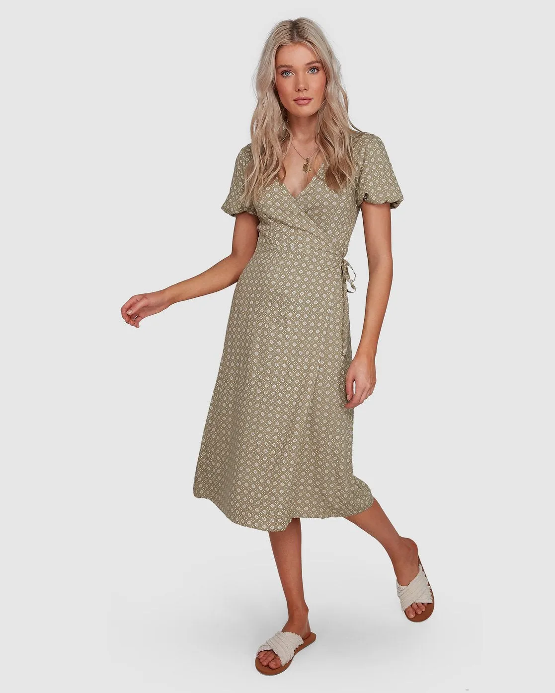 Jasmin Midi Wrap Dress