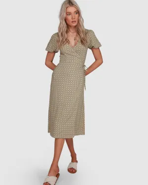 Jasmin Midi Wrap Dress