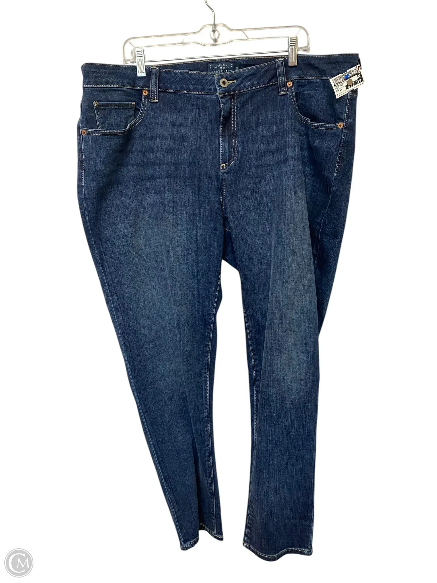 Jeans Boot Cut By Lucky Brand In Blue Denim, Size: 18
