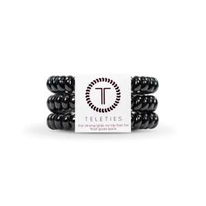 Jet Black Small Hair Tie 3 Pack