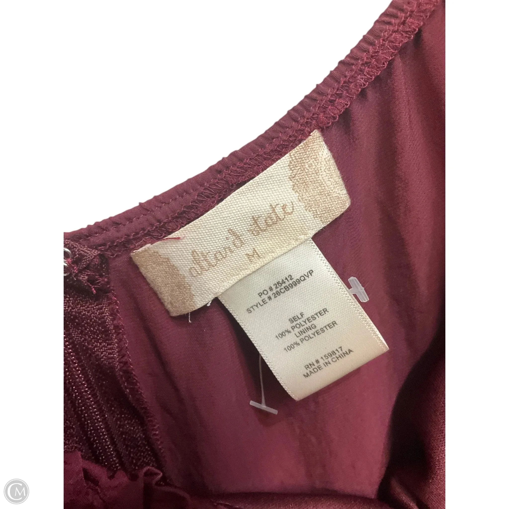 Jumpsuit By Altard State In Maroon, Size: M