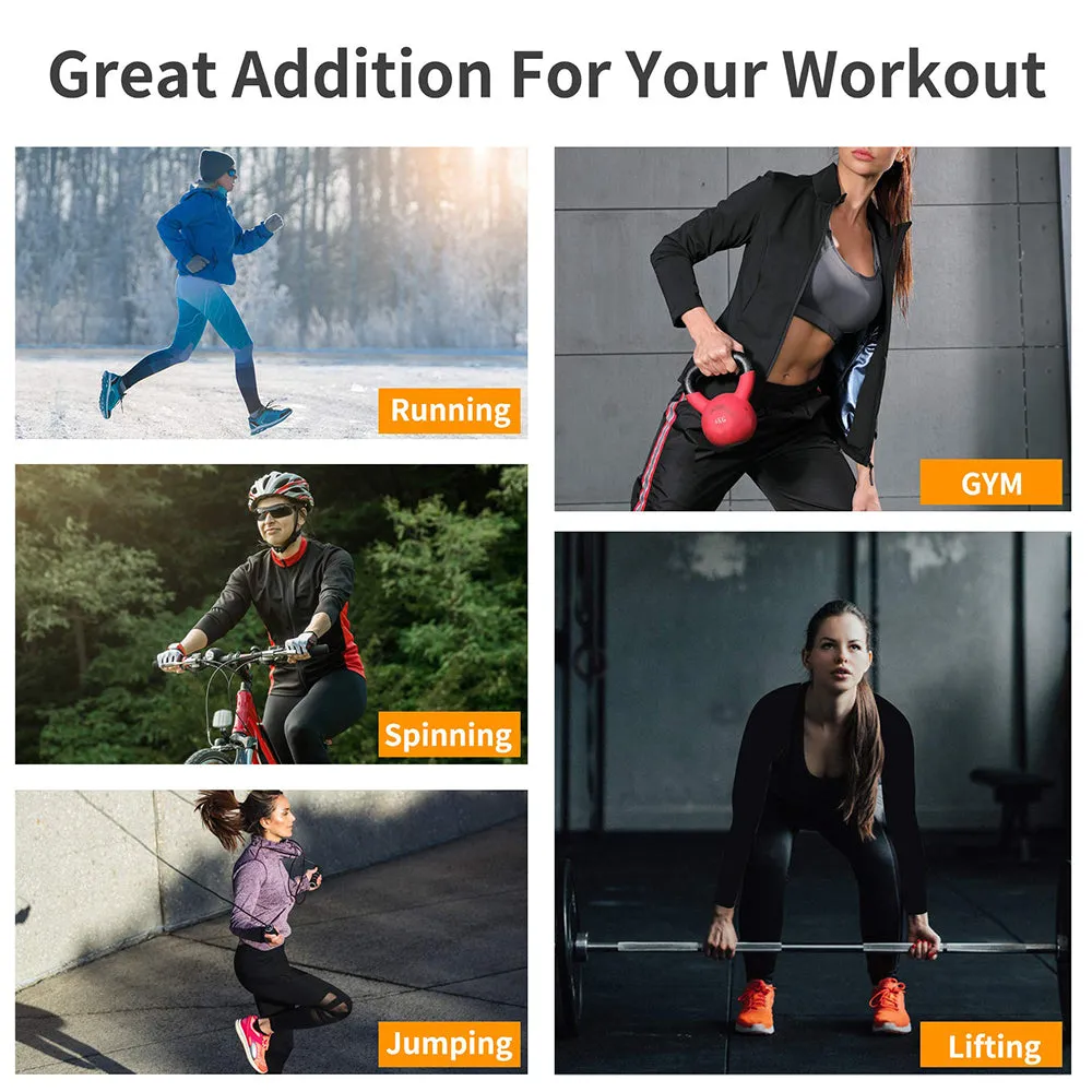 Junlan Women Fitness Hoodie Long Sleeve  Workout Jacket