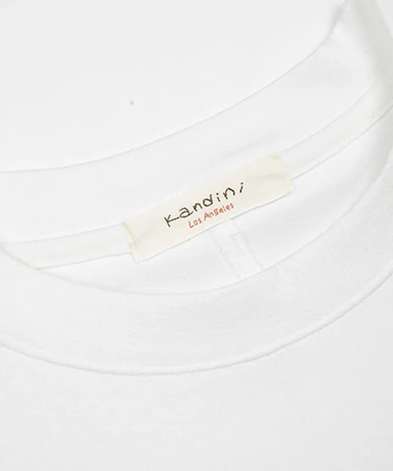 KANDINI Pocket Long Sleeve Tee(Unisex) - White
