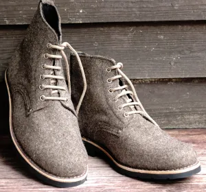 Katla Burel Lace-Up Boots - Brown Greyish