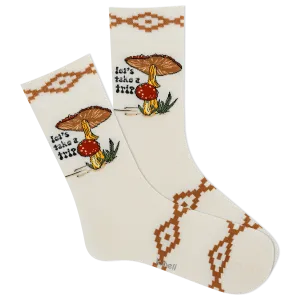 K.Bell Women's Let's Take A Trip Crew Sock