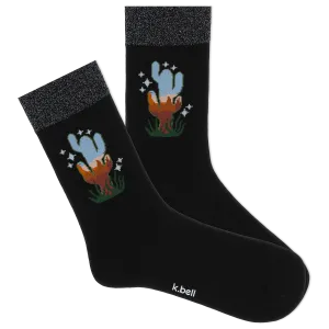 K.Bell Women's Western Night Crew Sock
