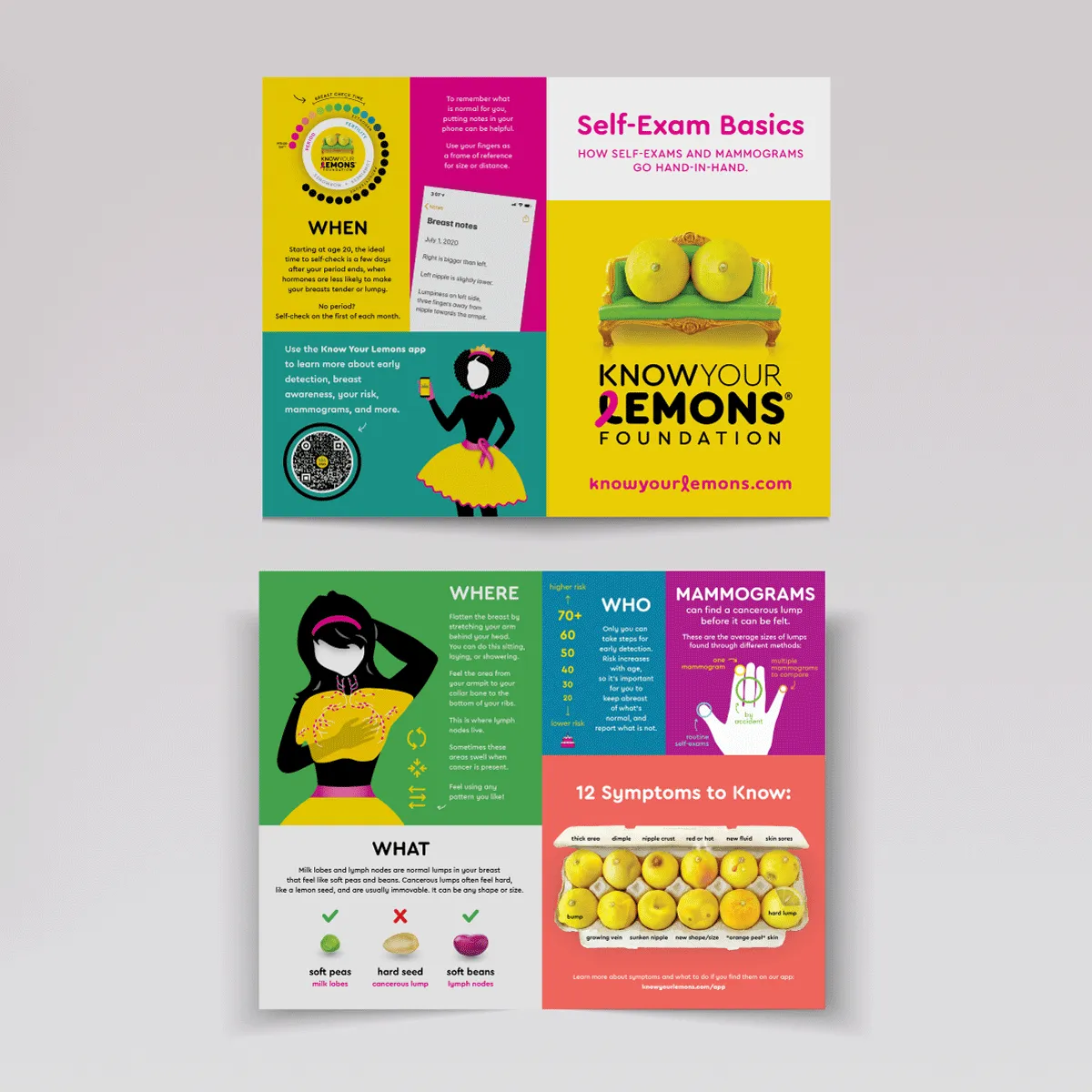 Know Your Lemons Breast Cancer Awareness Retractable Banner Stand Bundle (continental USA only)