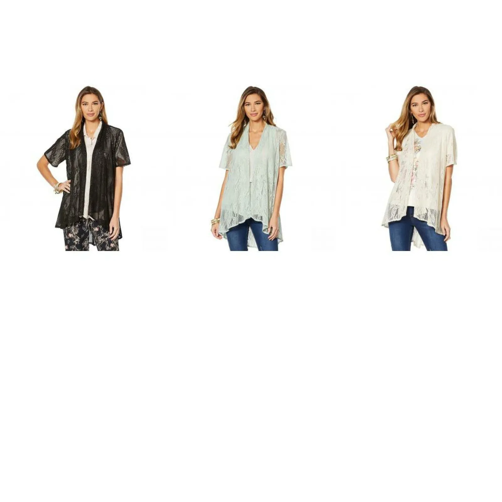LaBellum by Hillary Scott Women's Crochet Topper Cardigan