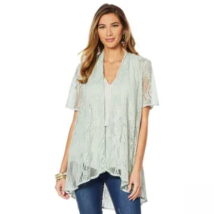 LaBellum by Hillary Scott Women's Crochet Topper Cardigan
