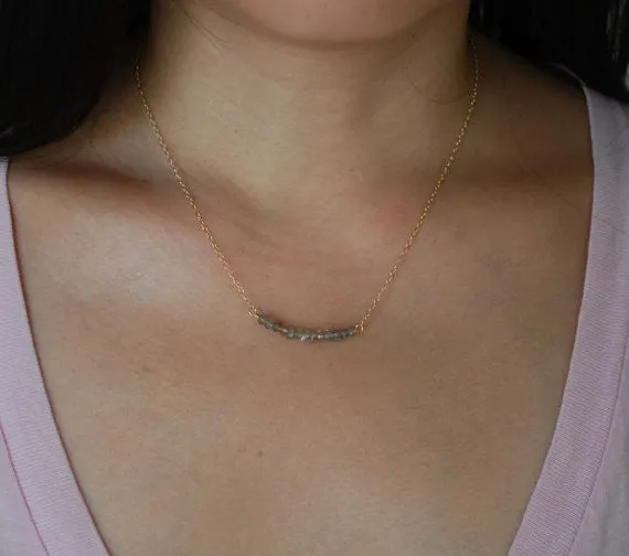Labradorite Beaded Necklace
