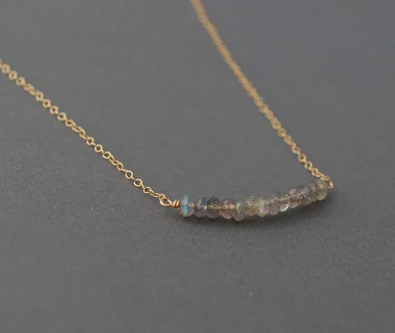Labradorite Beaded Necklace