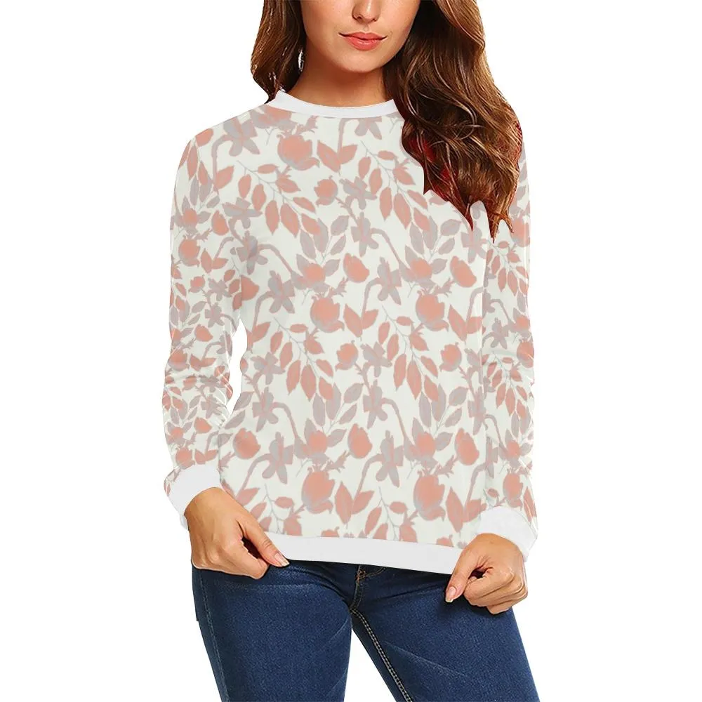 Lacey Pink Ivory Women's Crewneck Top