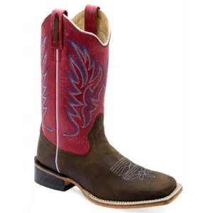 Ladies  Broad Square Toe Cowgirl Boots