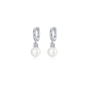 Lafonn Simulated Diamond & Cultured Freshwater Pearl Earrings E0608PLP