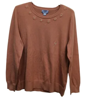 Laura Scott Women's Embellished Sweater - Flower