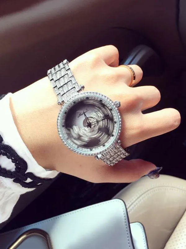 Leopard Pattern Diamond Drill Women's Watch