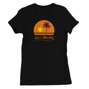 Let's Wrestle Sunset Women's Short Sleeve T-Shirt