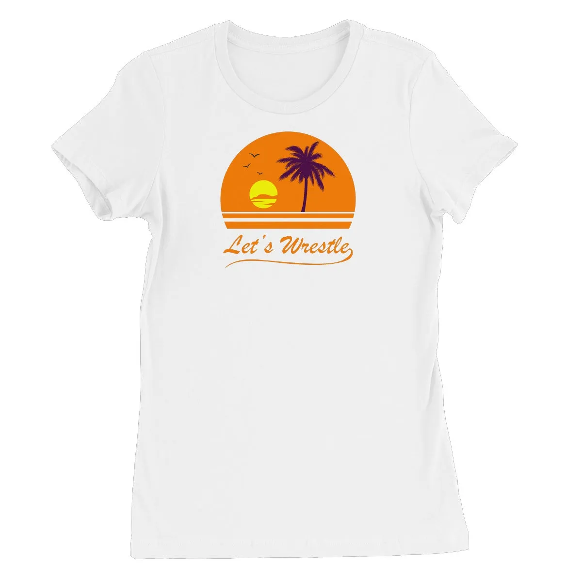 Let's Wrestle Sunset Women's Short Sleeve T-Shirt