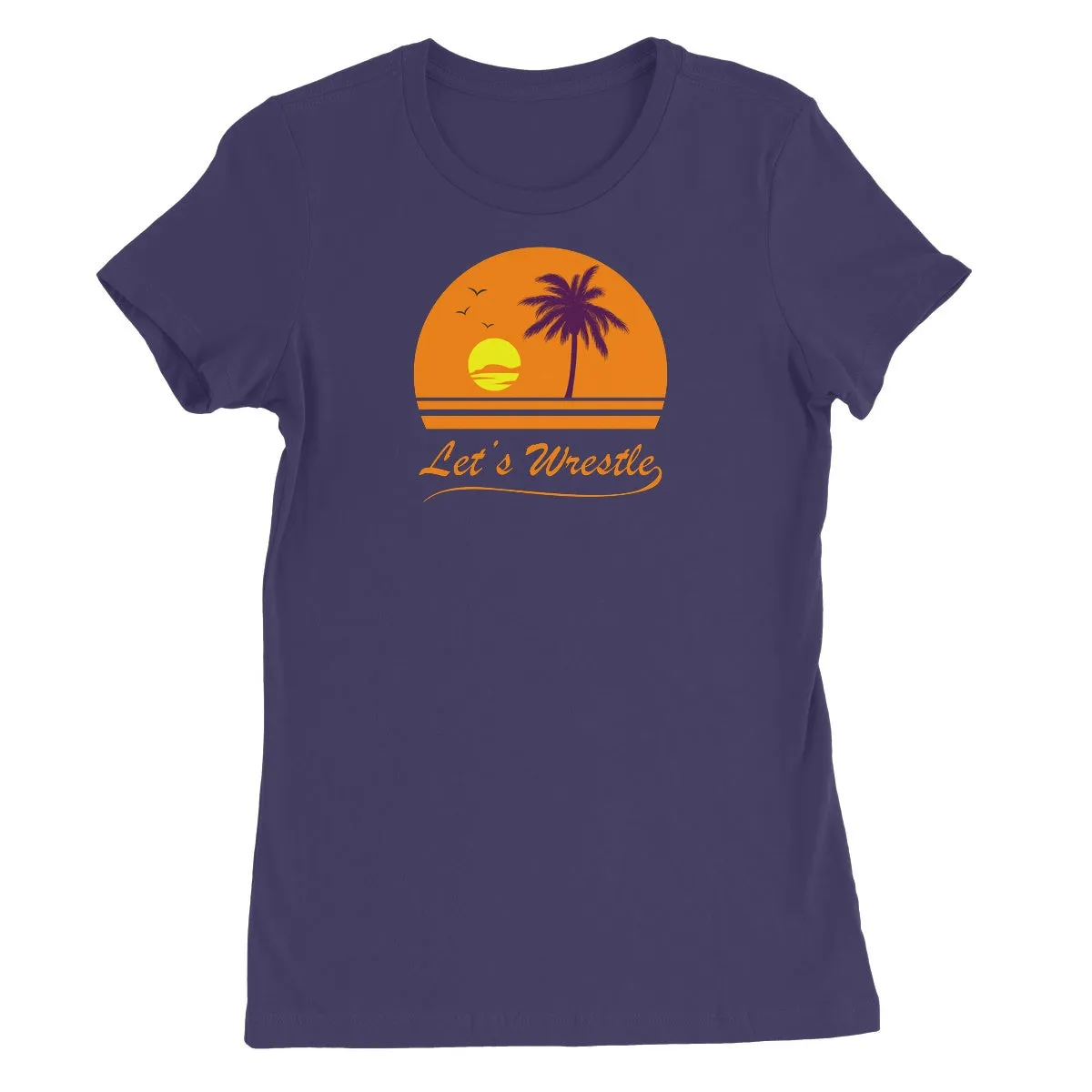Let's Wrestle Sunset Women's Short Sleeve T-Shirt