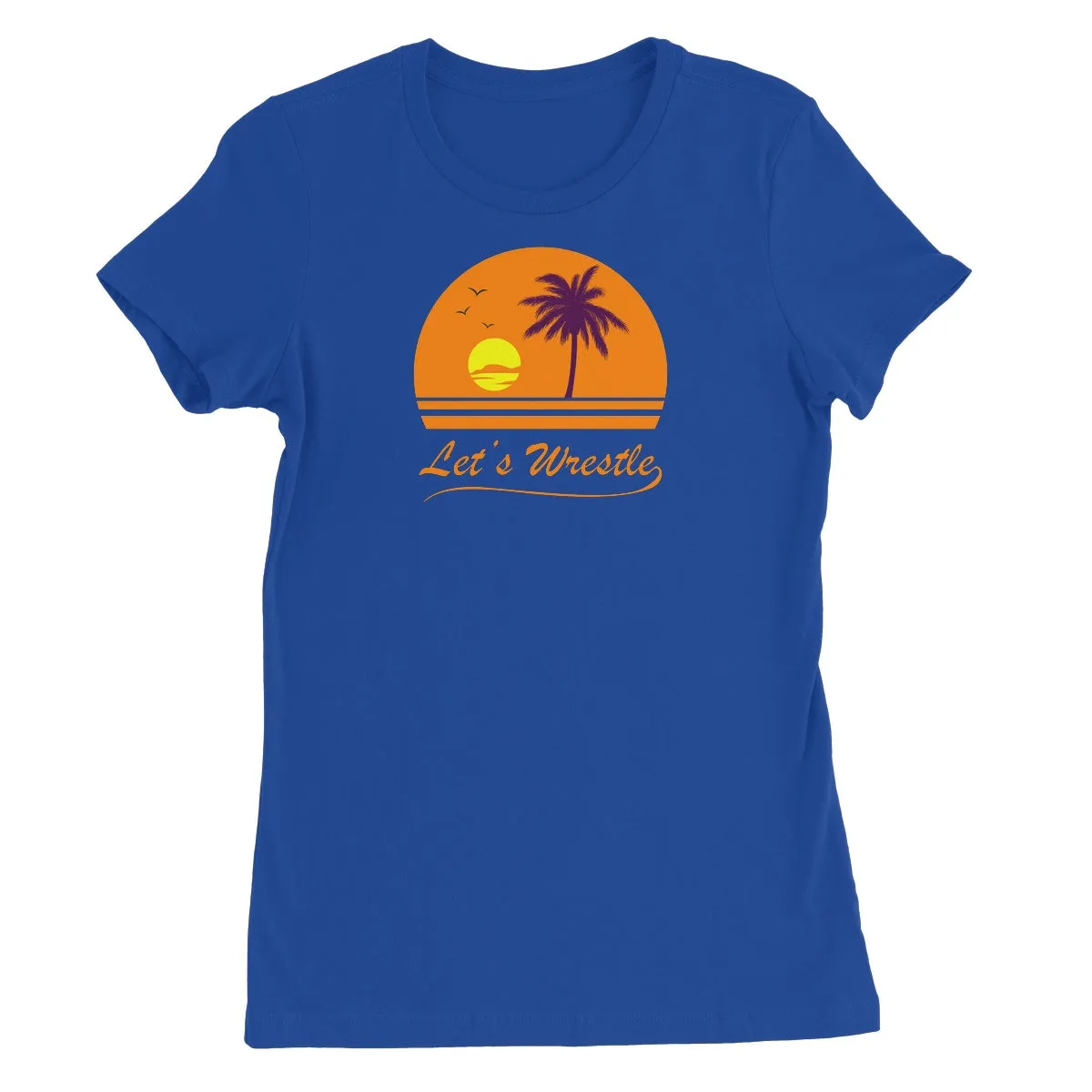 Let's Wrestle Sunset Women's Short Sleeve T-Shirt