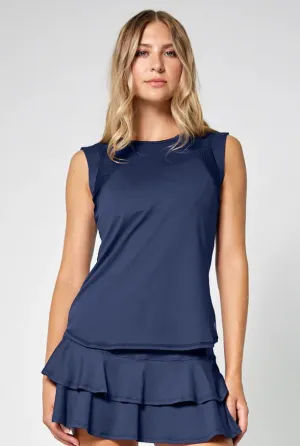 Lija Women's Elite Power Tank in Dark Navy