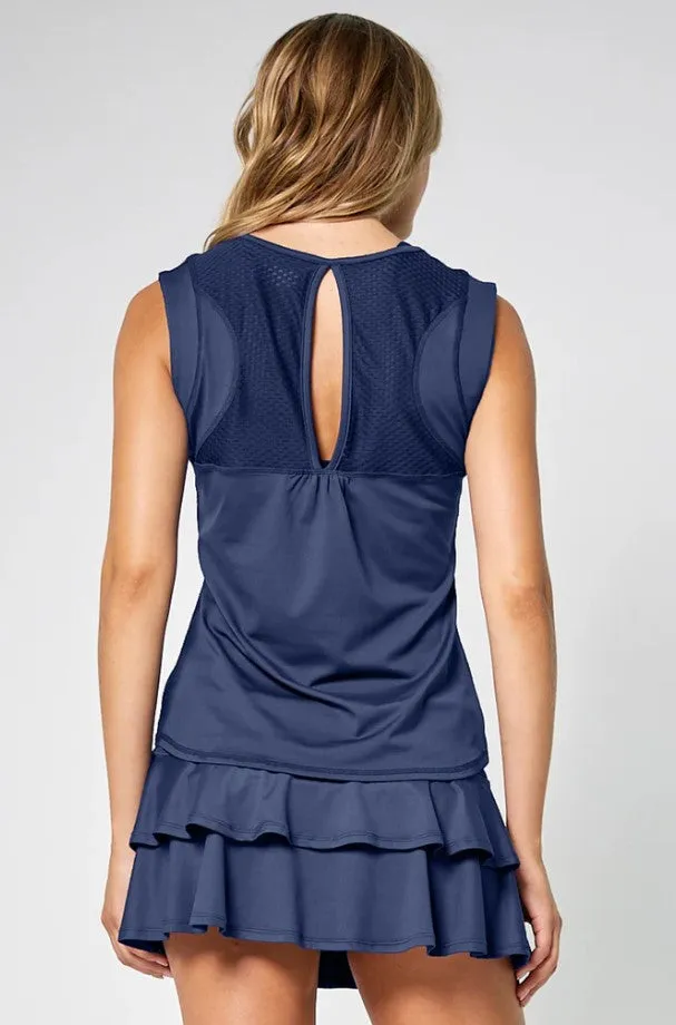 Lija Women's Elite Power Tank in Dark Navy