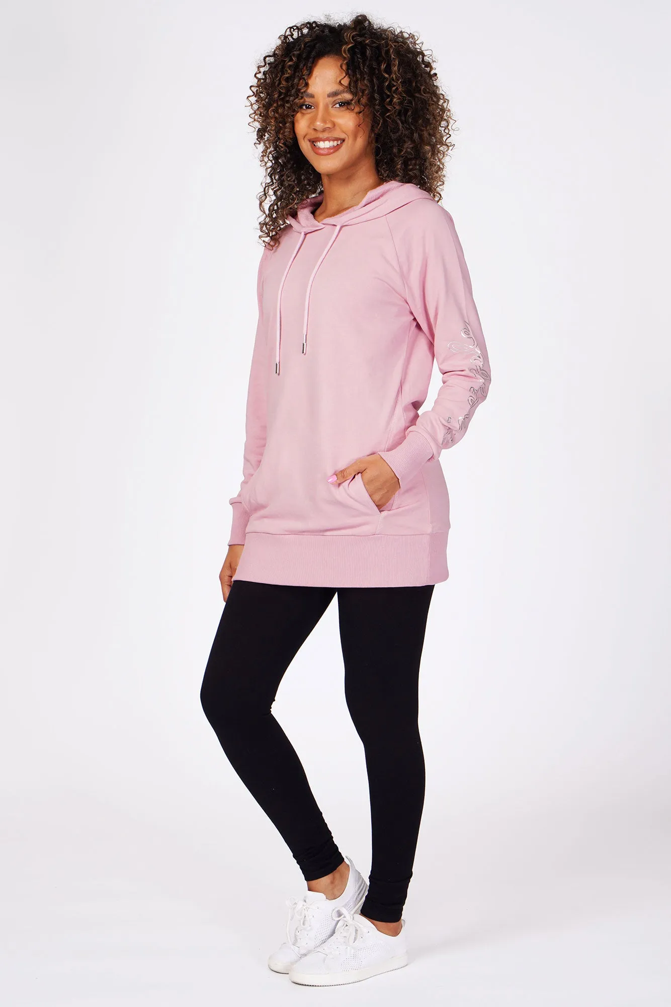 Longline Logo Hoodie