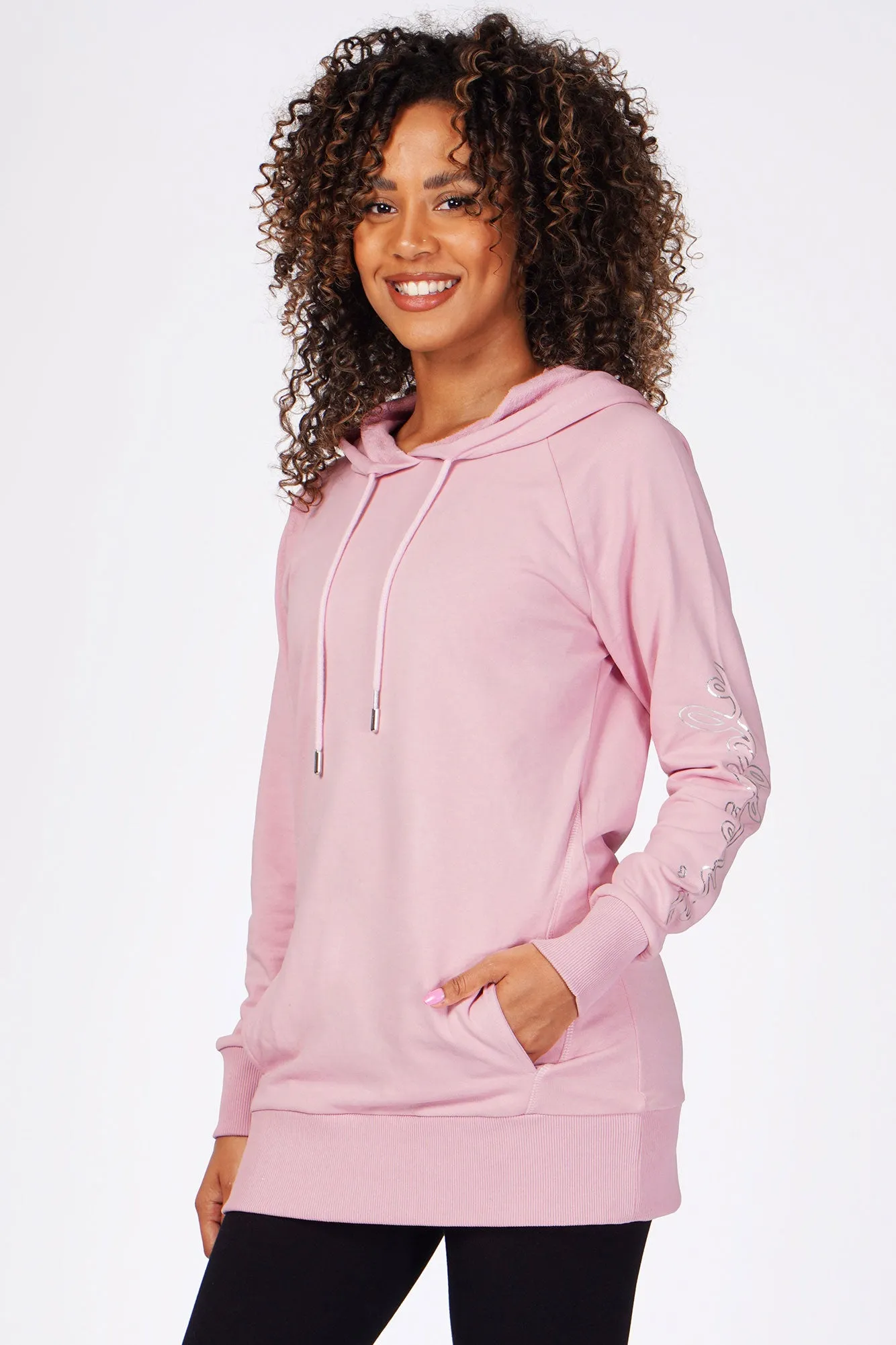 Longline Logo Hoodie