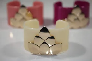 Lotus Flower Cuff Bangles