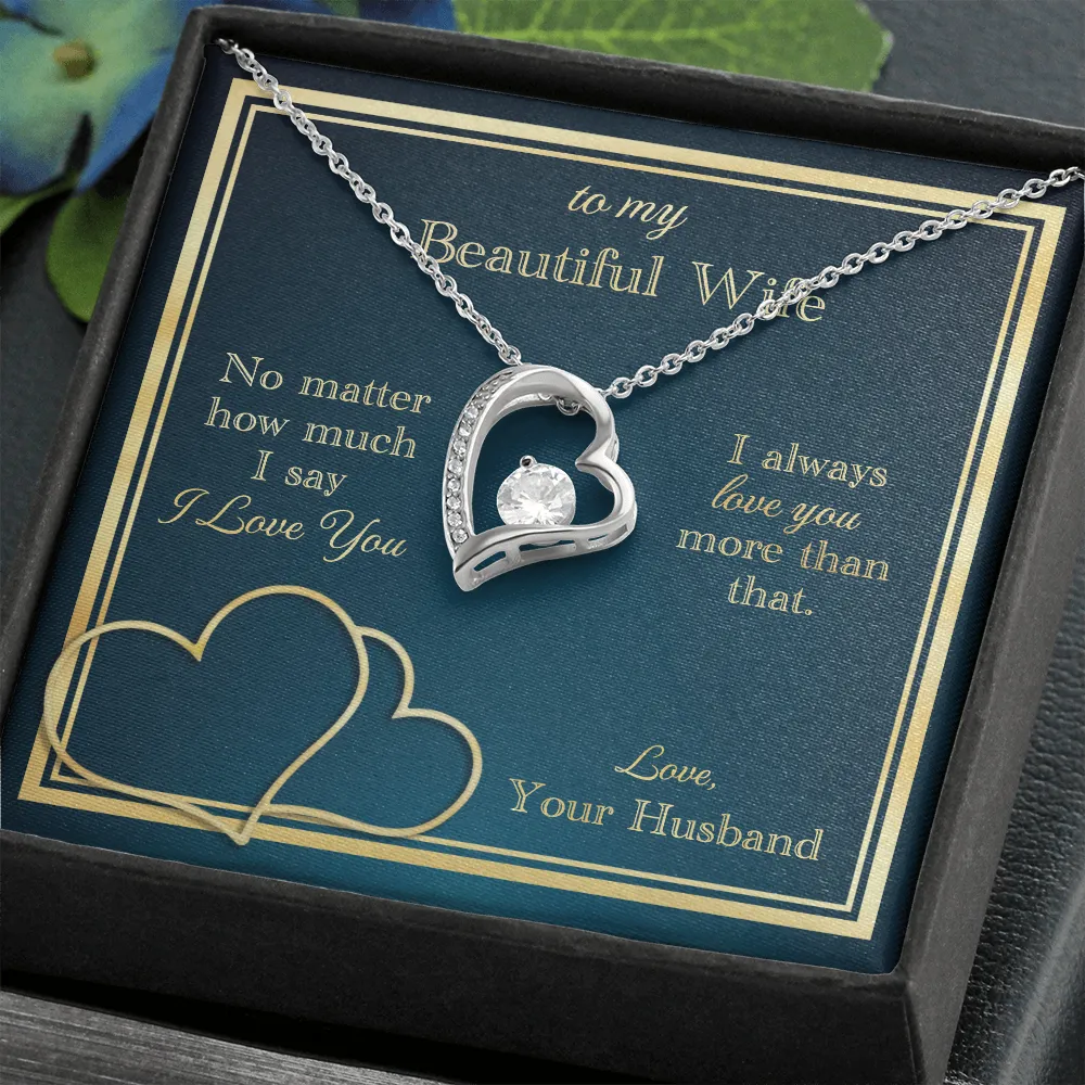 Love You More Than That Forever Love Necklace