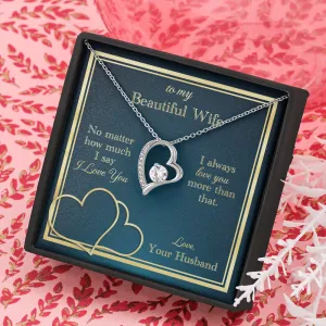 Love You More Than That Forever Love Necklace