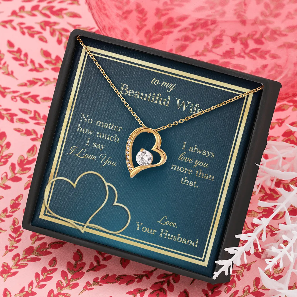 Love You More Than That Forever Love Necklace