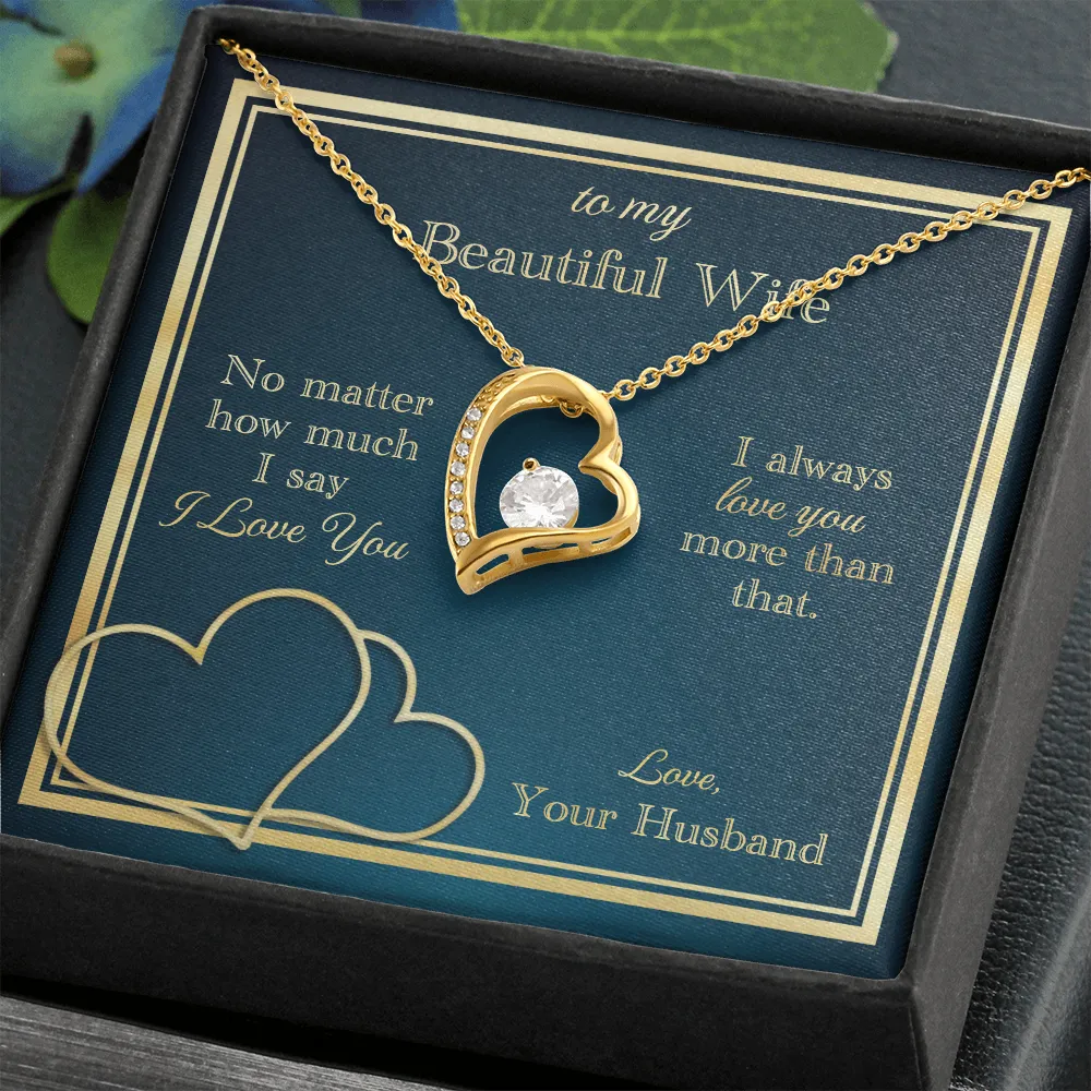 Love You More Than That Forever Love Necklace