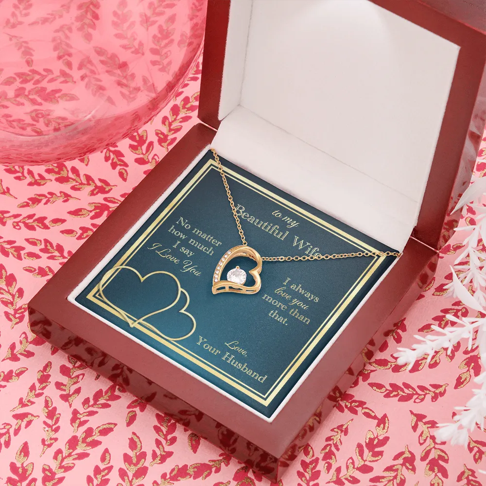 Love You More Than That Forever Love Necklace