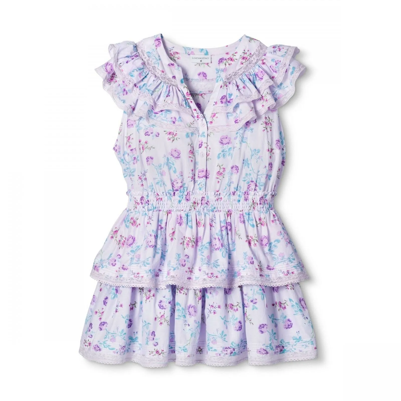 LoveShackFancy for TRGT Women's Double Ruffle Dress