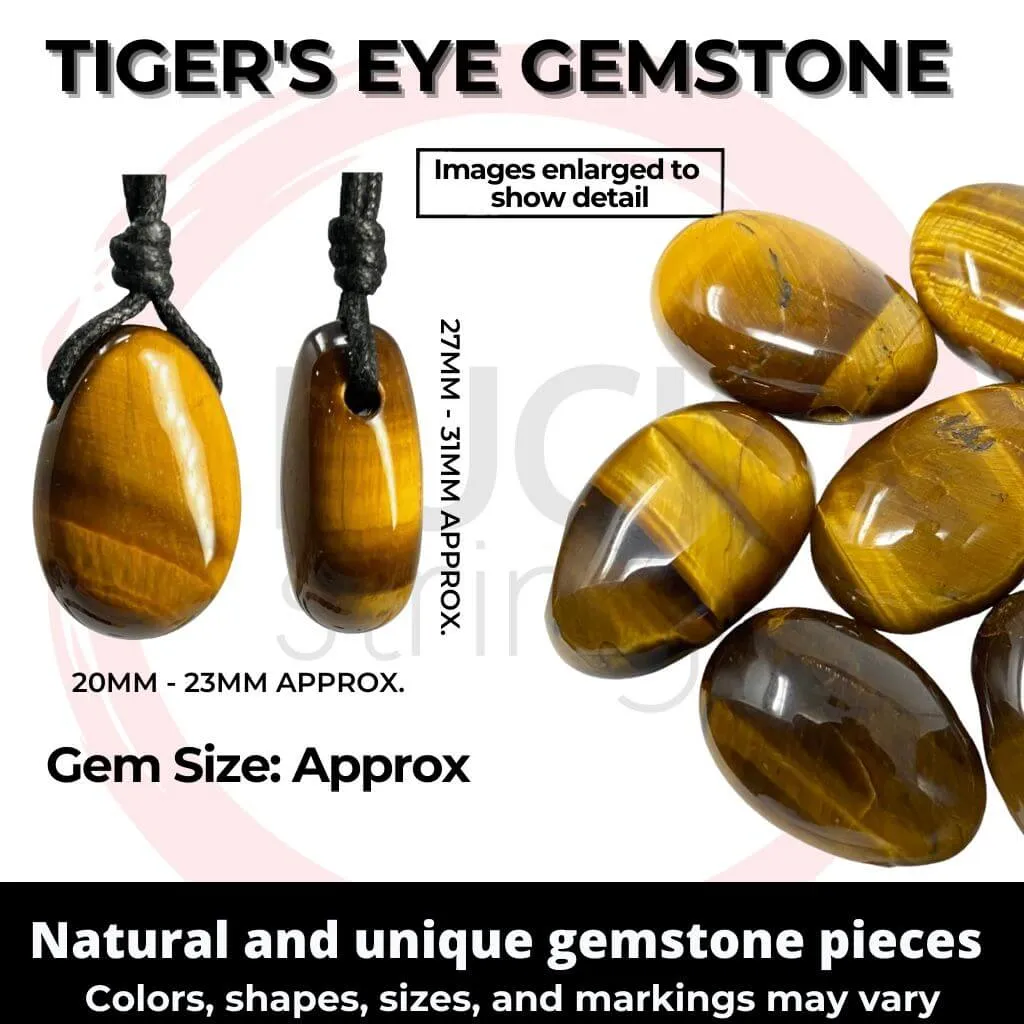 Luck Strings Tiger's Eye Pendant - Courageous Spirit