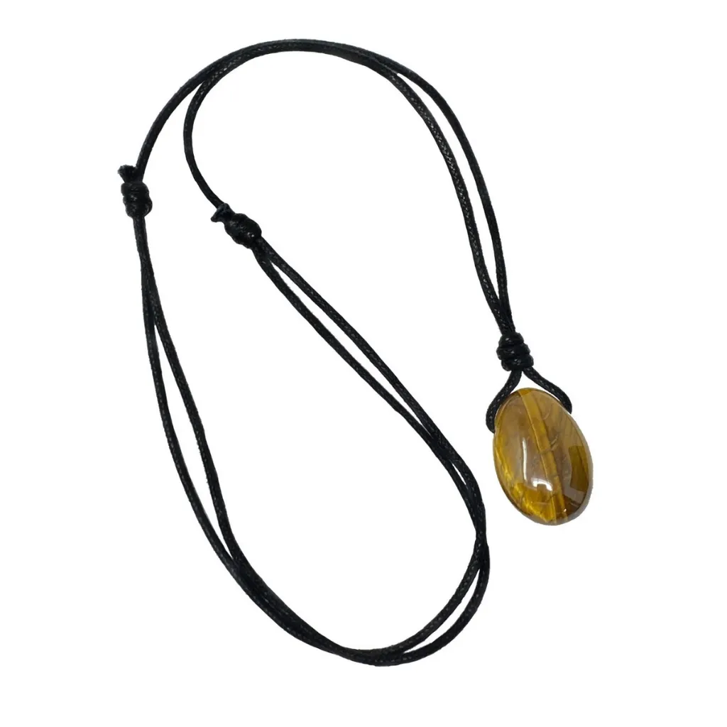 Luck Strings Tiger's Eye Pendant - Courageous Spirit