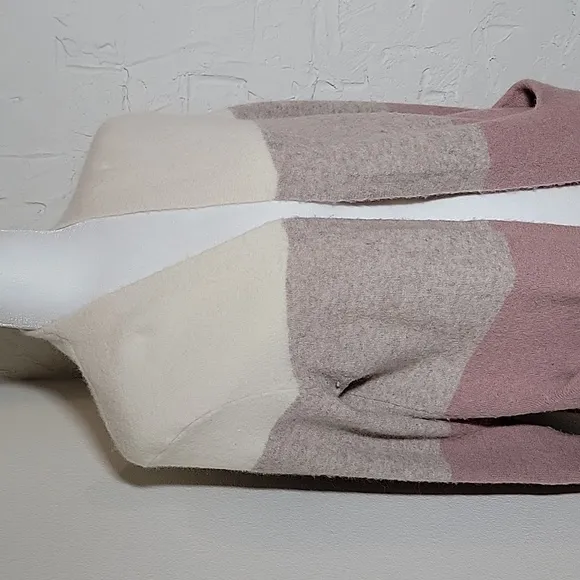 Madewell Ryder Cardigan Sweater Long Open Front Colorblock Pocket Wool Alpaca XS