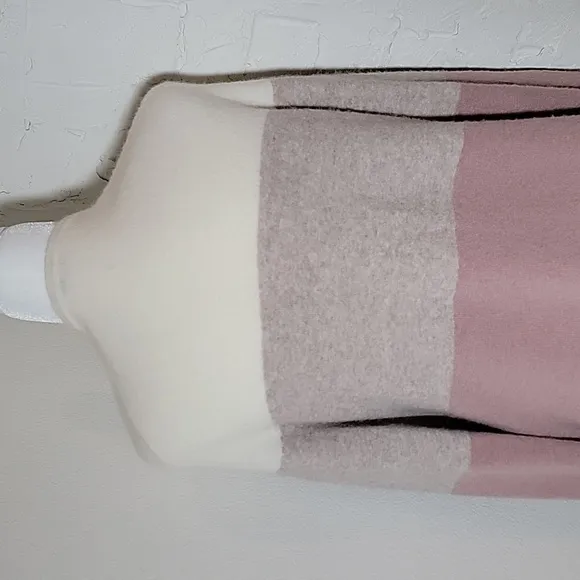 Madewell Ryder Cardigan Sweater Long Open Front Colorblock Pocket Wool Alpaca XS