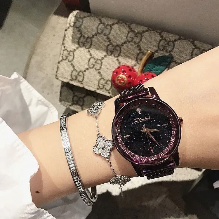 Magnetic Buckle Stainless Steel Women's Watch
