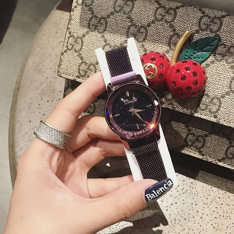Magnetic Buckle Stainless Steel Women's Watch