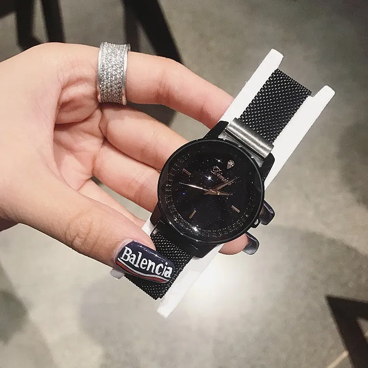 Magnetic Buckle Stainless Steel Women's Watch