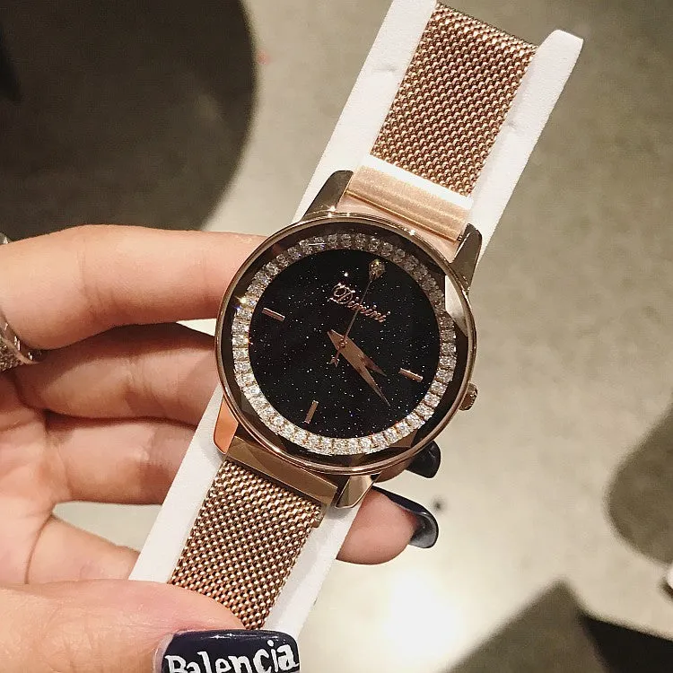 Magnetic Buckle Stainless Steel Women's Watch