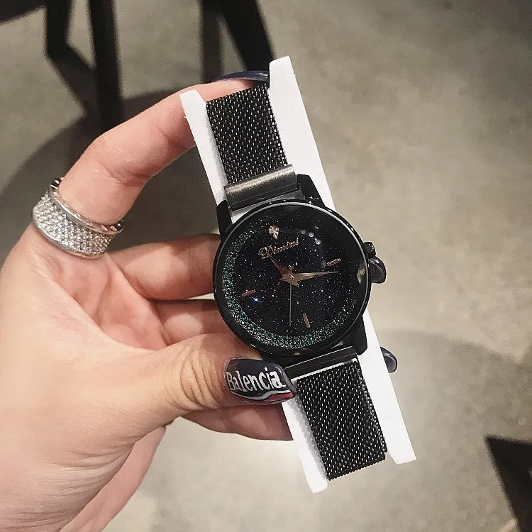 Magnetic Buckle Stainless Steel Women's Watch