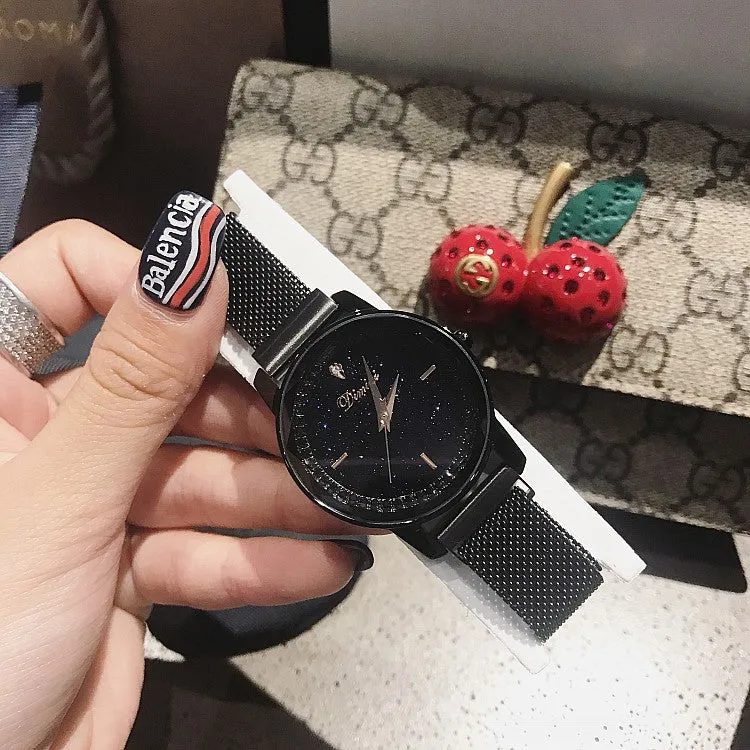 Magnetic Buckle Stainless Steel Women's Watch