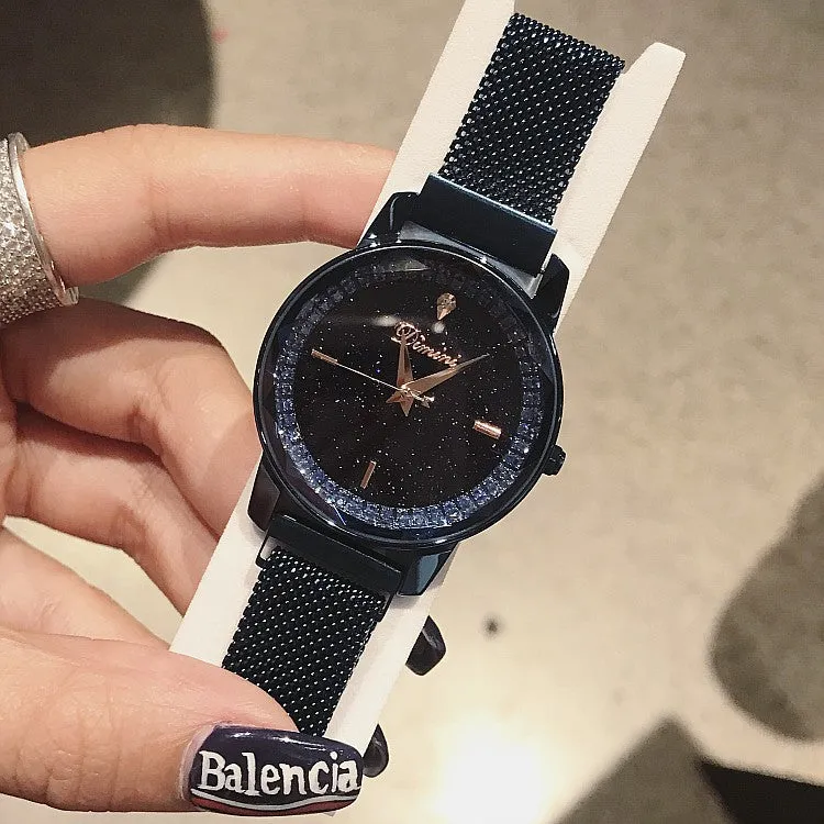 Magnetic Buckle Stainless Steel Women's Watch