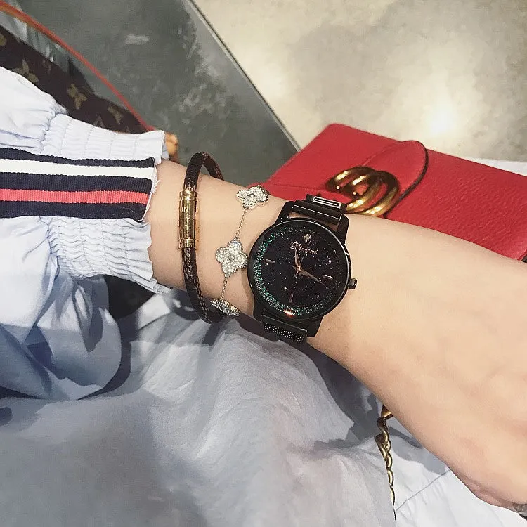 Magnetic Buckle Stainless Steel Women's Watch