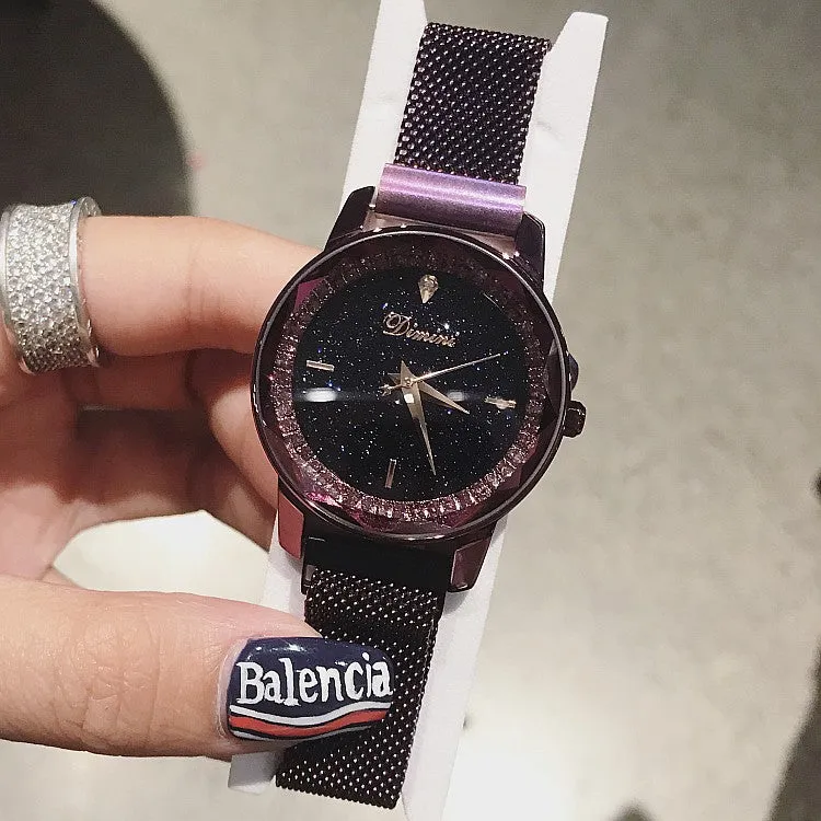 Magnetic Buckle Stainless Steel Women's Watch