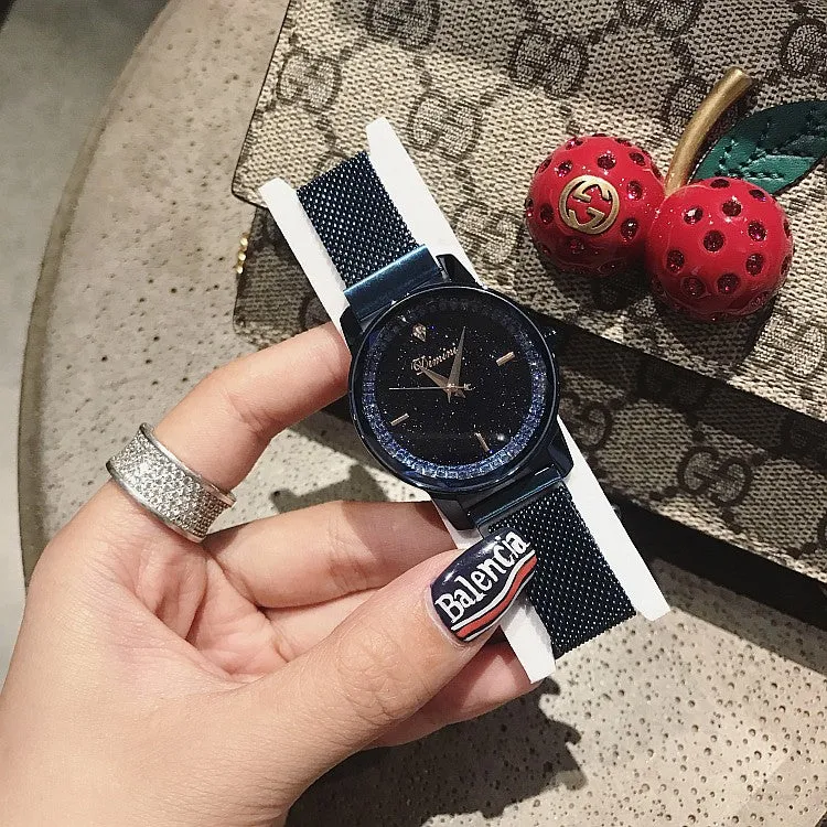 Magnetic Buckle Stainless Steel Women's Watch
