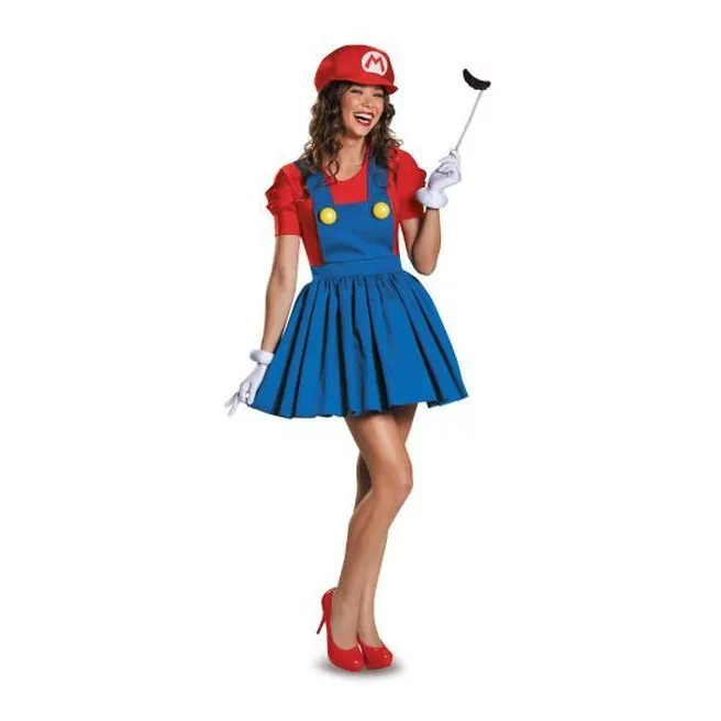 Mario Skirt Version Adult Costume